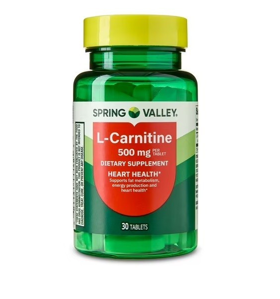 Spring Valley L-Carnitine Amino Acid Supplement 500 mg Unflavored 30 Count
