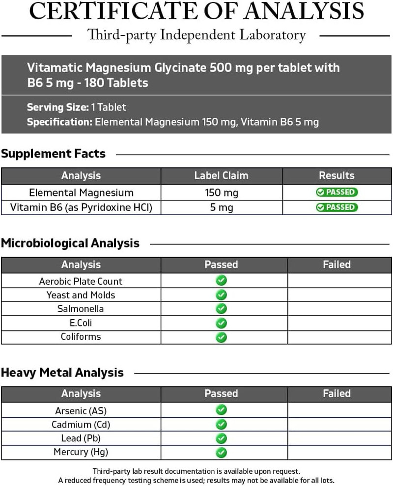 Magnesium with B6-180 Vegetarian Tablets (Uncoated) – Added B6 for Maximum Absor