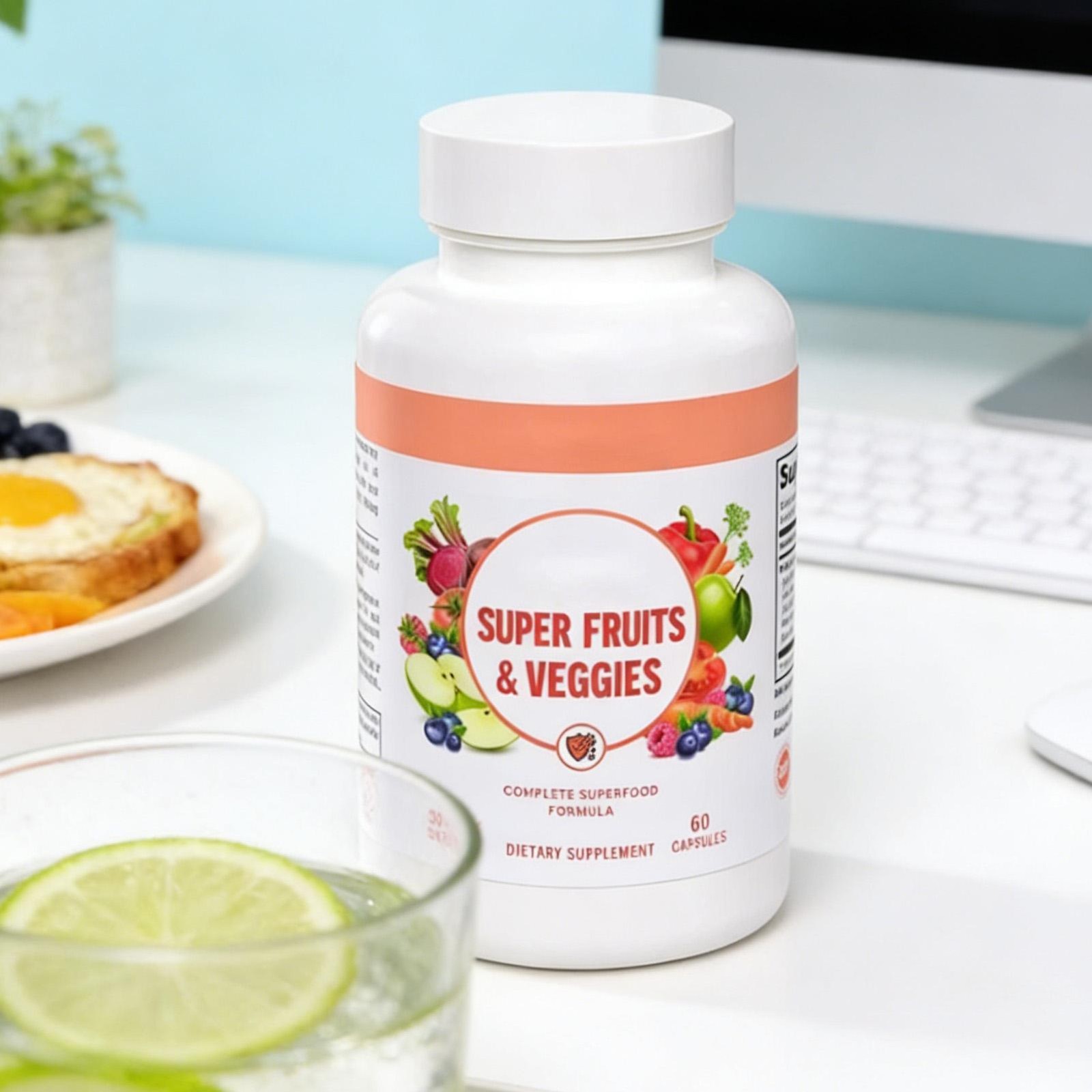 Vital Super Superfood and Veggies Powerful Daily Fruits 60 Capsules