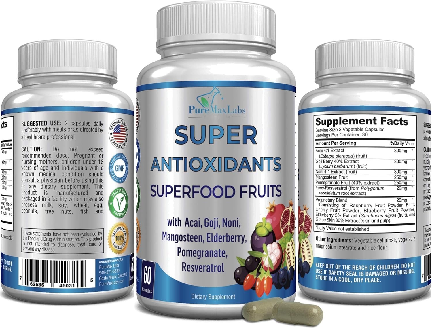 Super Antioxidant Fruit Superfood Complex – Powerful Antioxidant Superfruits,…