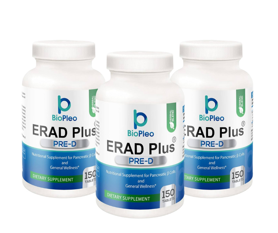 3 ERAD Plus Pre-D Cell health Supplement for Metabolism AMPK Support 150 Tablet