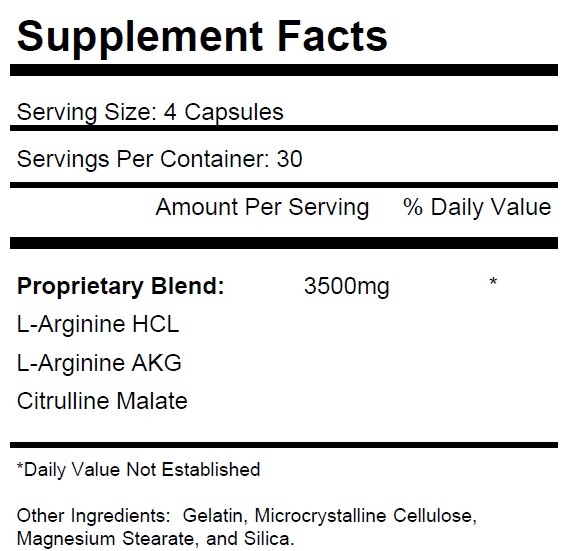 1 Nitric Oxide 3500mg L-Arginine AKG Citrulline Keto Muscle Pump Growth Pills