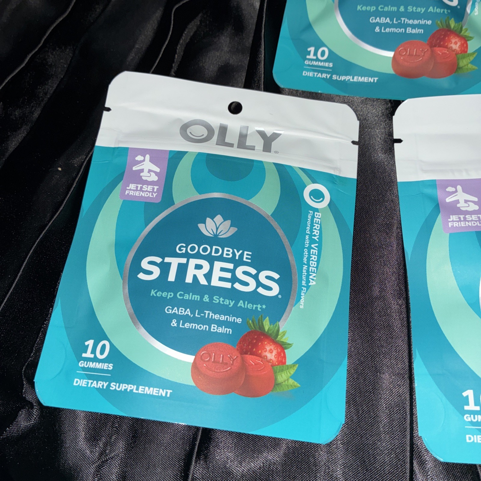 Bundle of 3 Olly Goodbye Stress Berry Verbena Gummies 10-Pack Each Exp 12/26