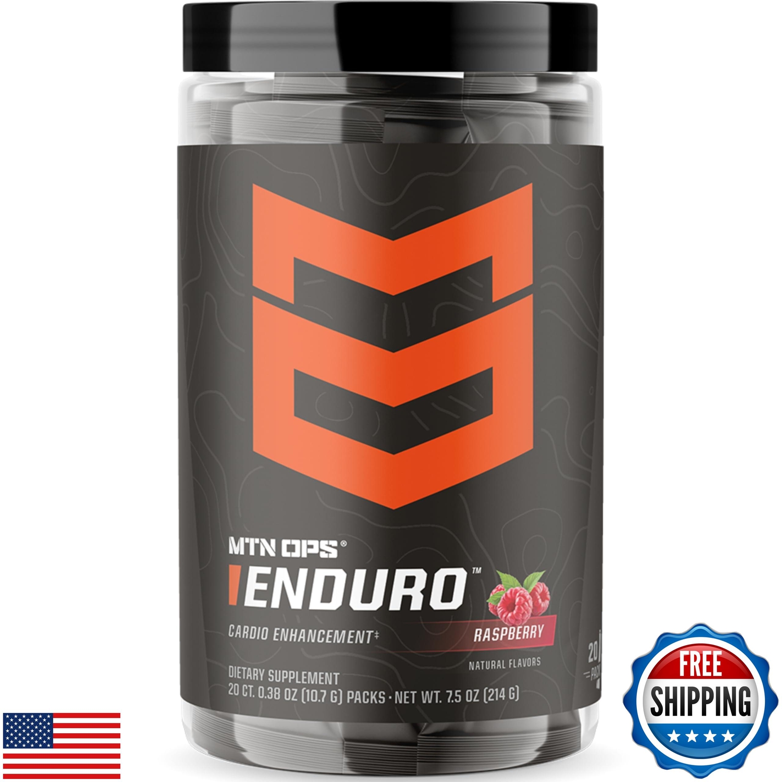 MTN OPS Enduro Trail Packs Nitric Oxide Stim Free Pre Workout | Magnesium Cit
