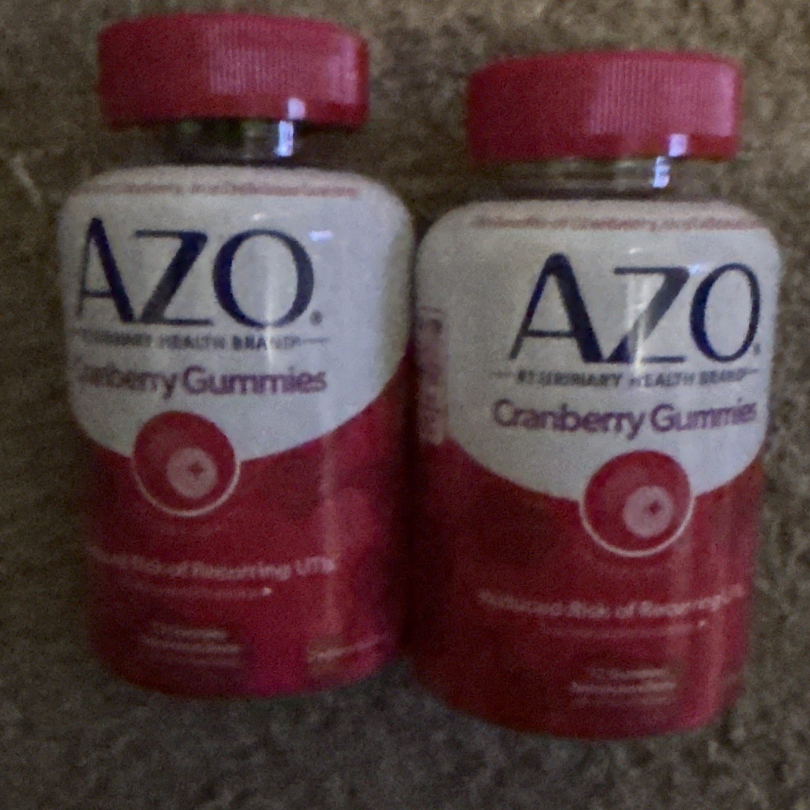 AZO Cranberry Urinary Tract Health Gummies Dietary Supplement 2 Bottles 9/2026+