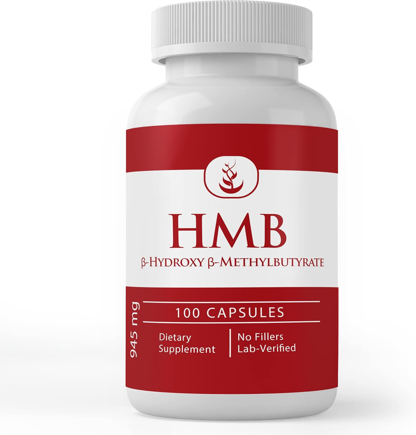 HMB, (100 Capsules) Always Pure, No Additives or Fillers, Lab Verified