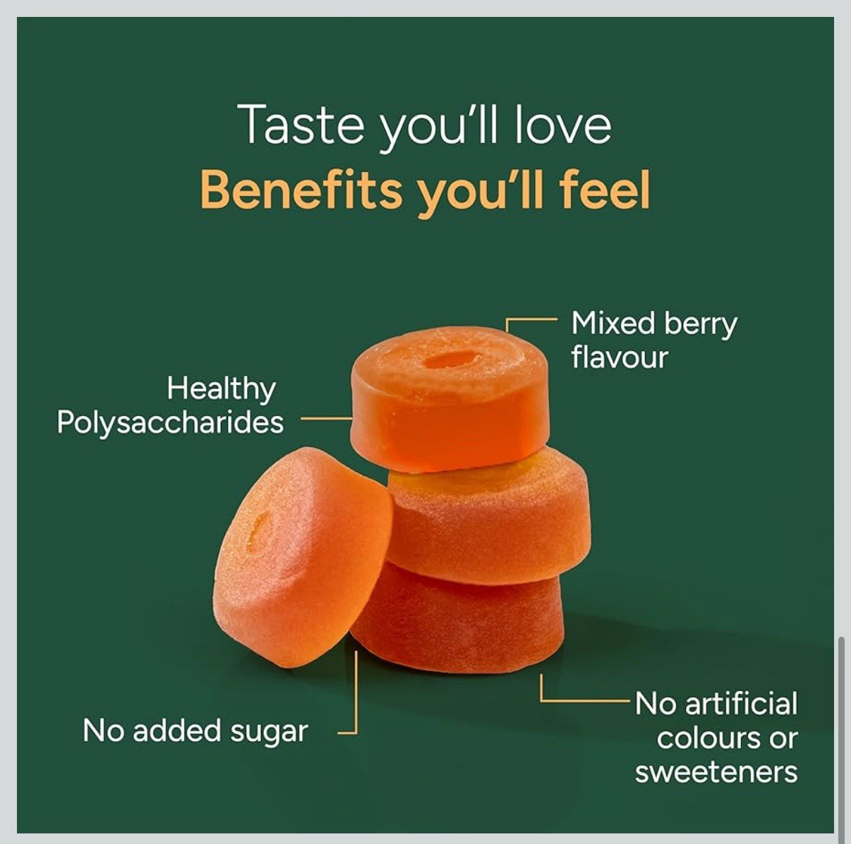 Root Labs Mushroom Gummies No Added Sugar Lions Mane Reishi Cordyceps 60 Gummies