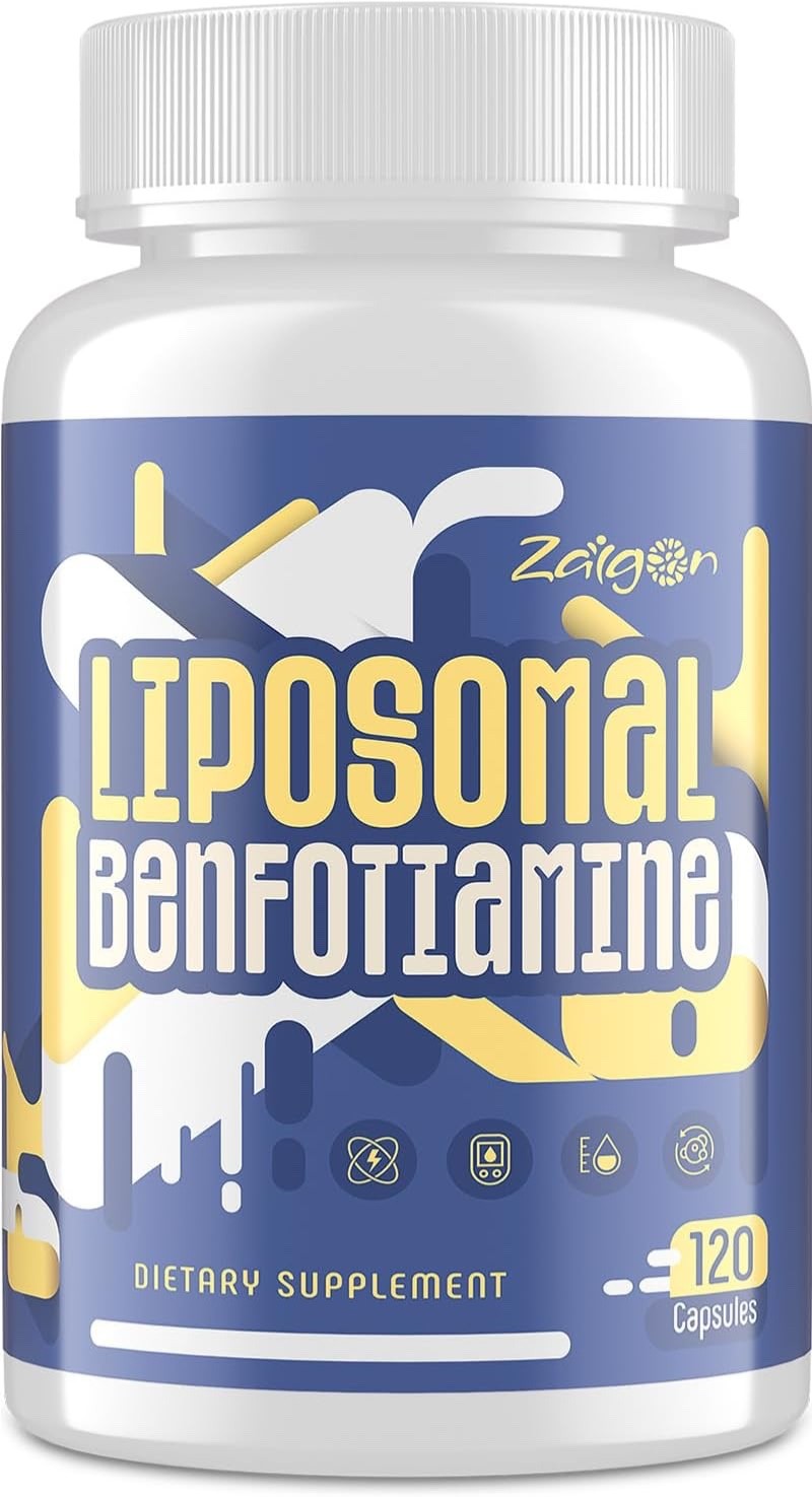 Zaigon Benfotiamine 600mg Vitamin B1 + Alpha Lipoic Acid 120 Vegan Capsules