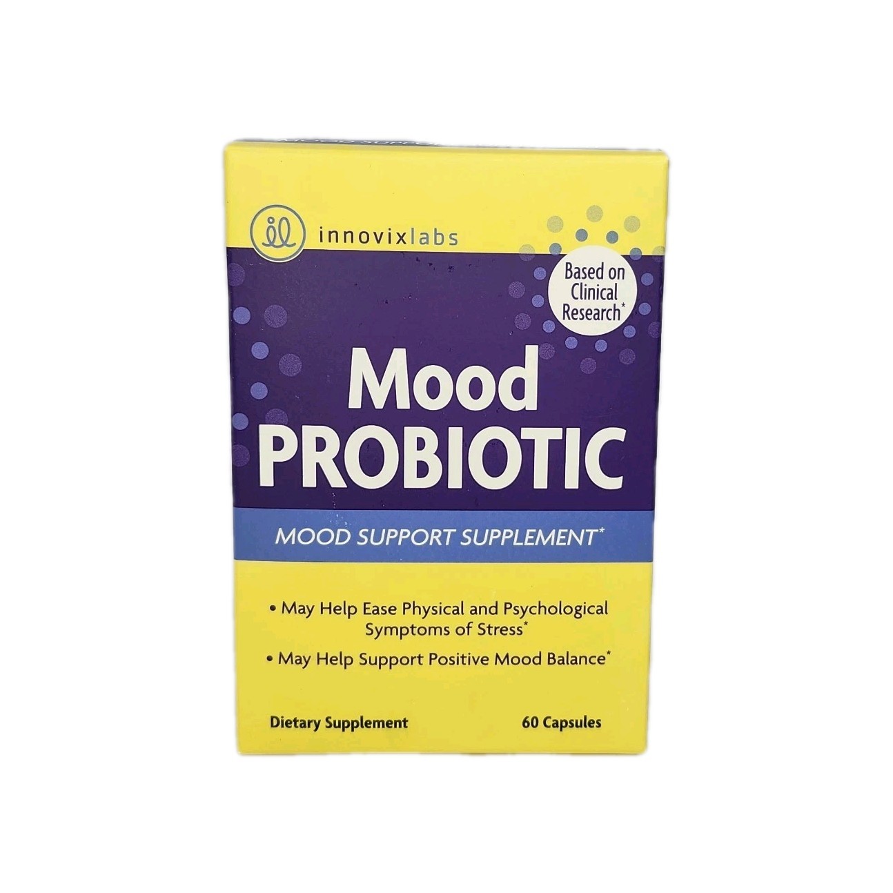 Mood Probiotic, 60 Capsules Innovixlabs Dietary Supplement Exp. 08/26/26 Sealed