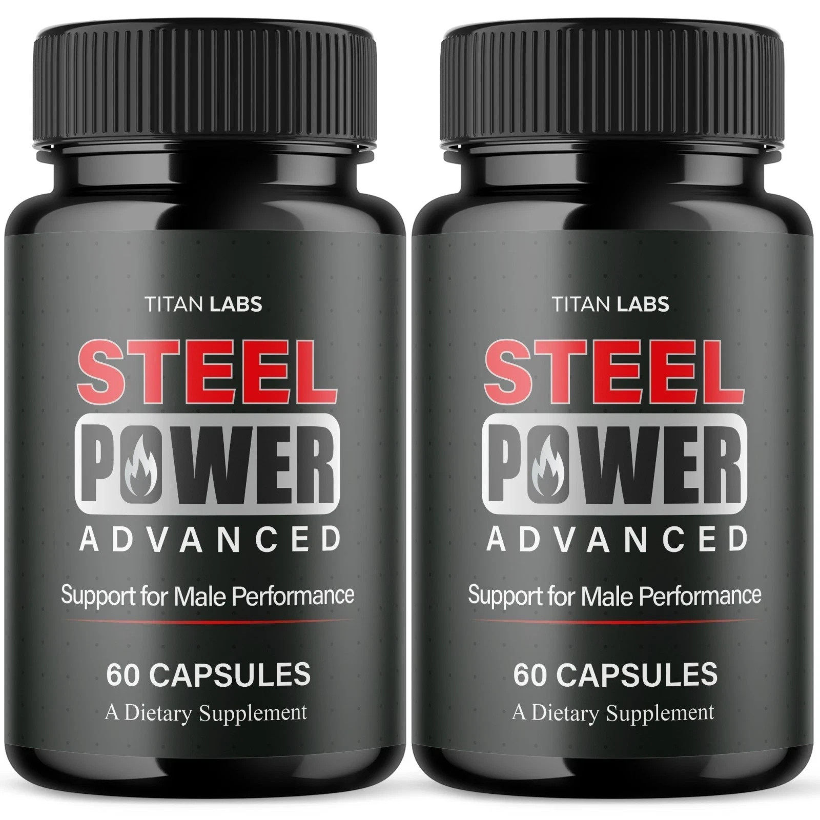 (2 Pack) Steel Power Advanced Male Health Support Supplement SteelPower 120 Caps
