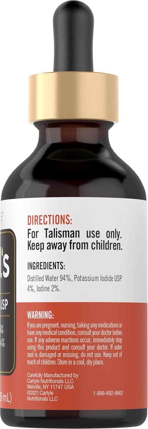 Lugols Iodine 2 Percent 2 Fl Oz Potassium Iodide and Solution
