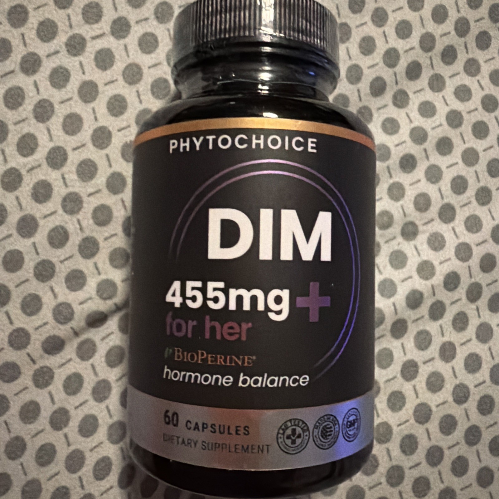 Phytochoice DIM (Diindolylmethane) 350mg w/ Bioperine & Brocolli Extract 60 Days