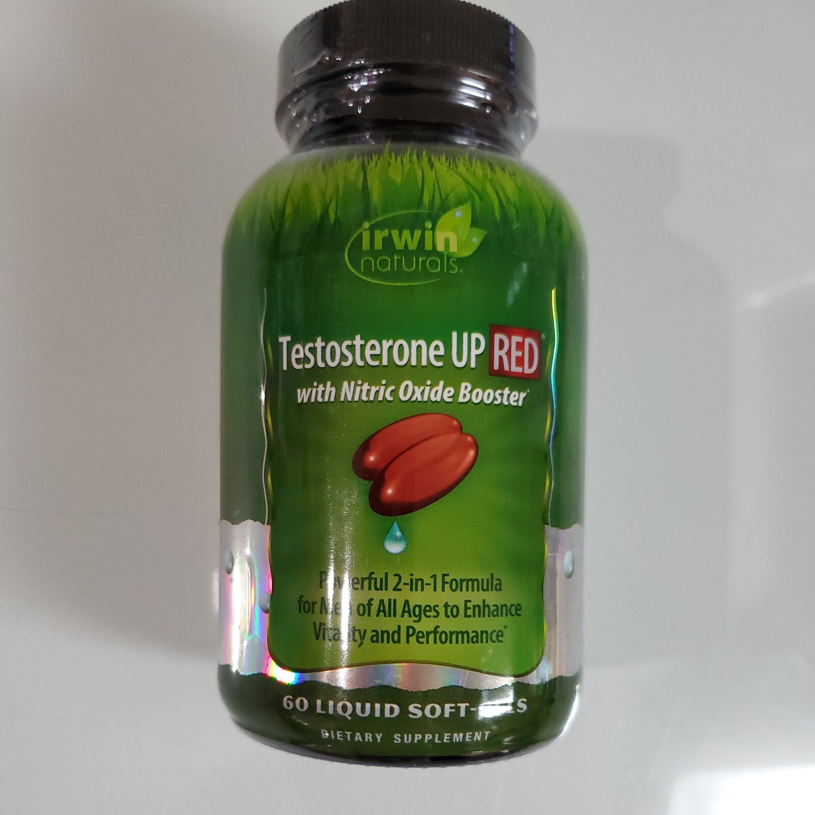 Irwin Naturals Testosteron UP RED with Nitirc Oxide Boosters 60 ct – Exp: 2024+