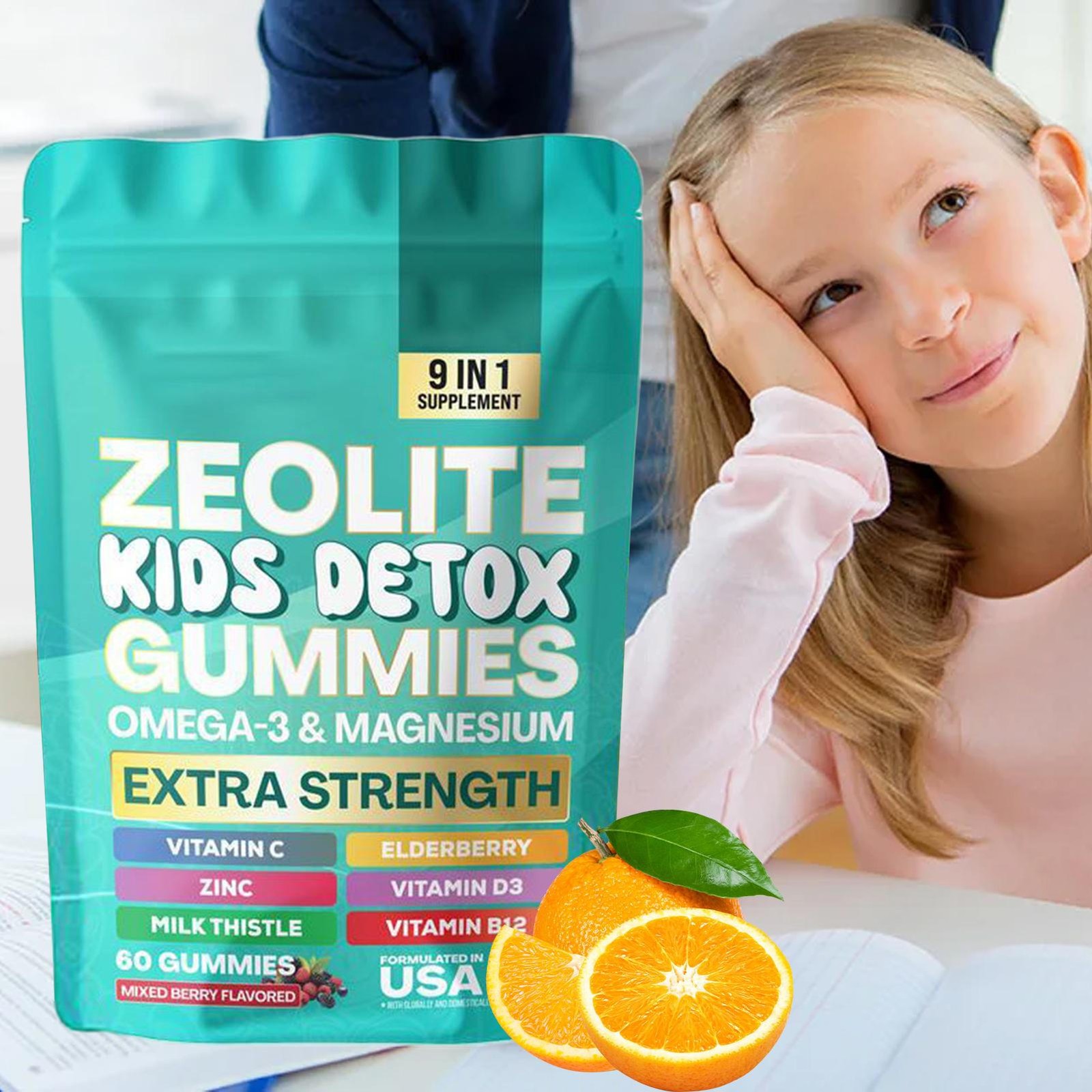 Zelot Detox Chewable Soft Candy – Mixed Berry Flavor -Multi-functional-60 Pieces