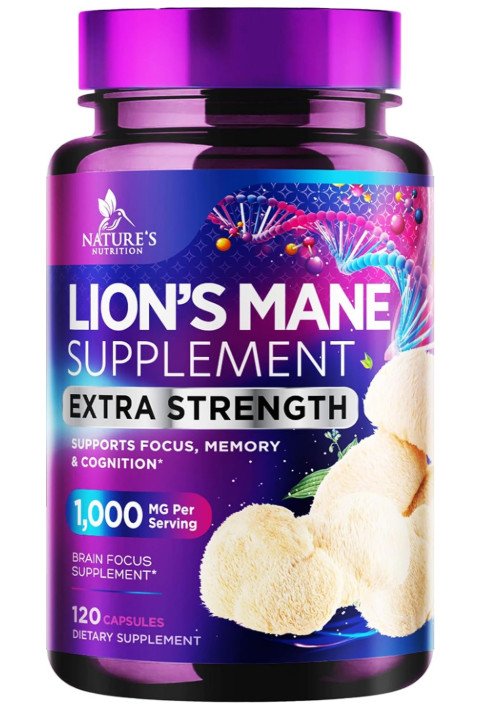 Lions Mane Mushroom Capsules 10,000Mg – Lion’S Mane Supplement Capsules for Memo