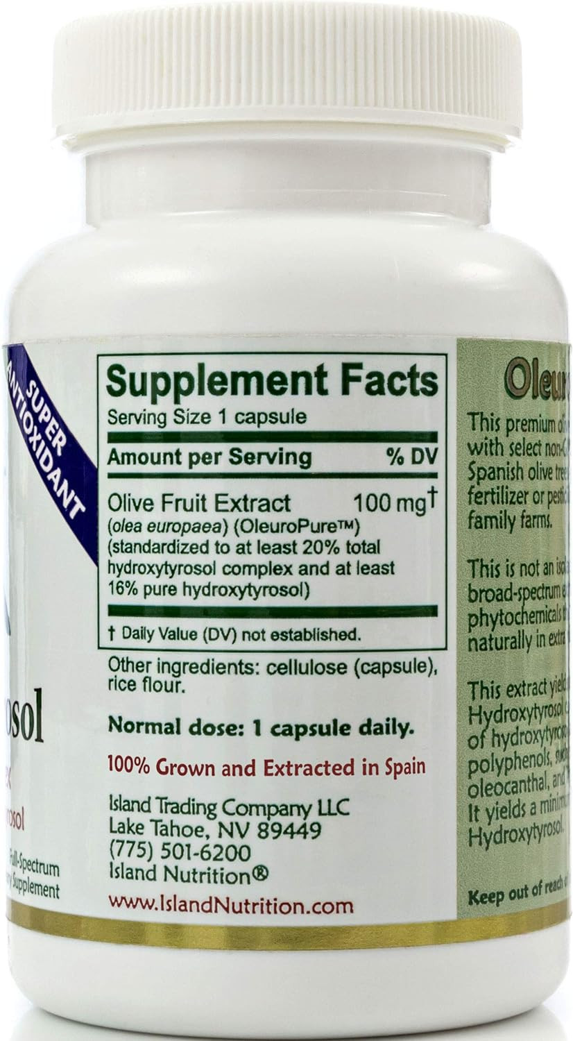 20% Hydroxytyrosol Complex™ Olive Fruit Extract – Super Strength 100% Grown & Ex