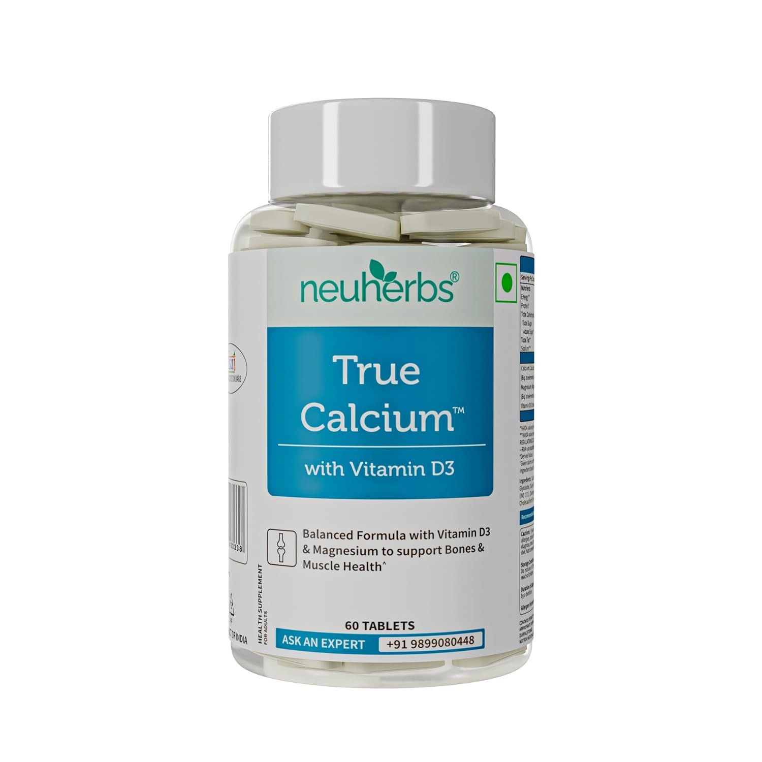 True Calcium Supplement 1000mg | Support Bone, Joint & Muscle Health