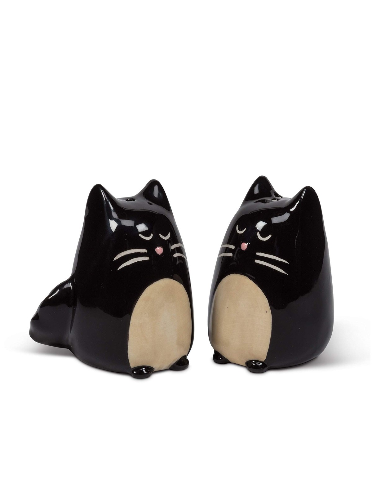 Abbott Collection Simple Salt & Pepper-2.5″ H, 2.5 inches high, Black Cat