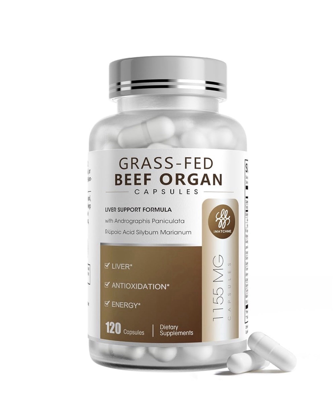 Beef Organs with Grass Fed Beef Liver & Adrenals for Liver Detox Antioxidant