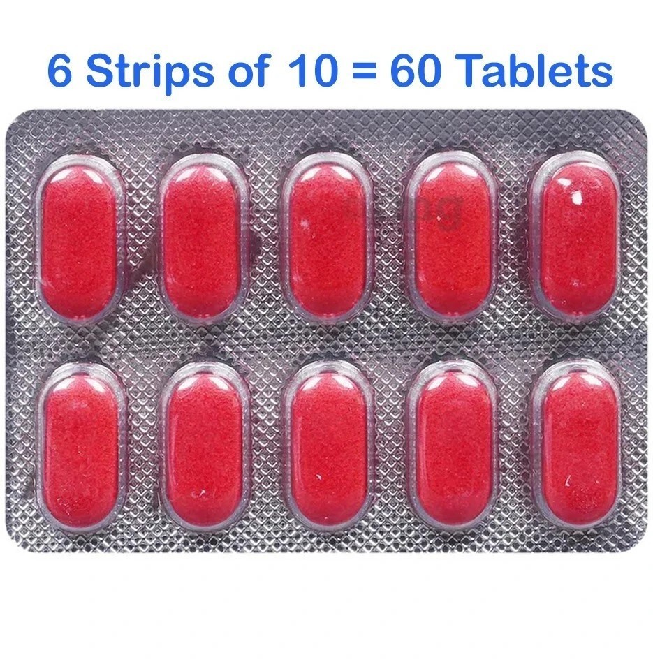 Zincofer Multivitamin 60 Tablets Iron, Vitamin B12, B6, Folic Acid with Zinc d68