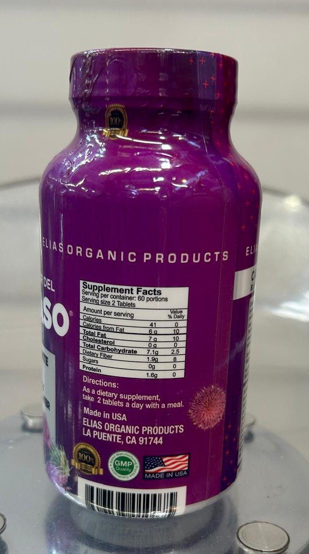 Elias Organic HIGADO GRASO 750mg 60 Tab Detox