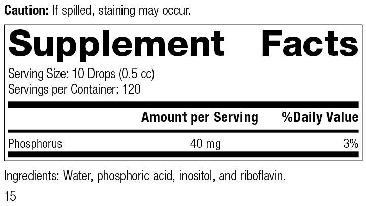 Standard Process Phosfood Liquid Whole Food Bone Health, 2 fl. oz.