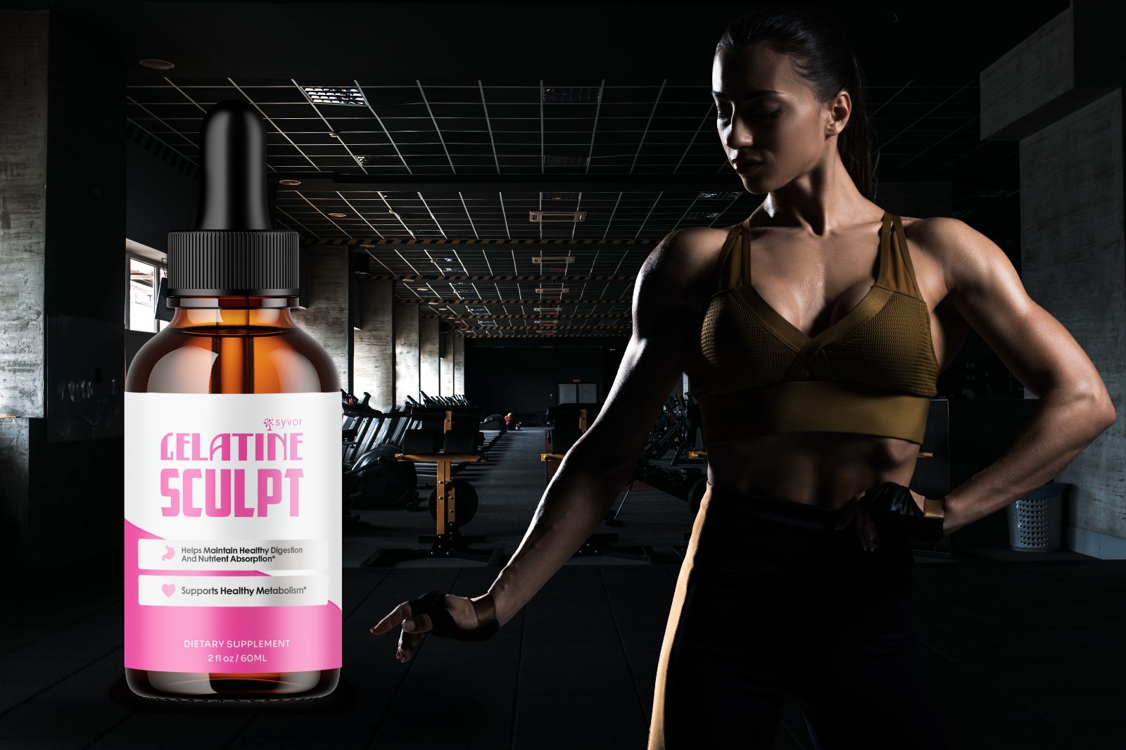 (1 Pack) Gelatine Sculpt Drops Advanced Health & Fitness Supplement 30 Servings