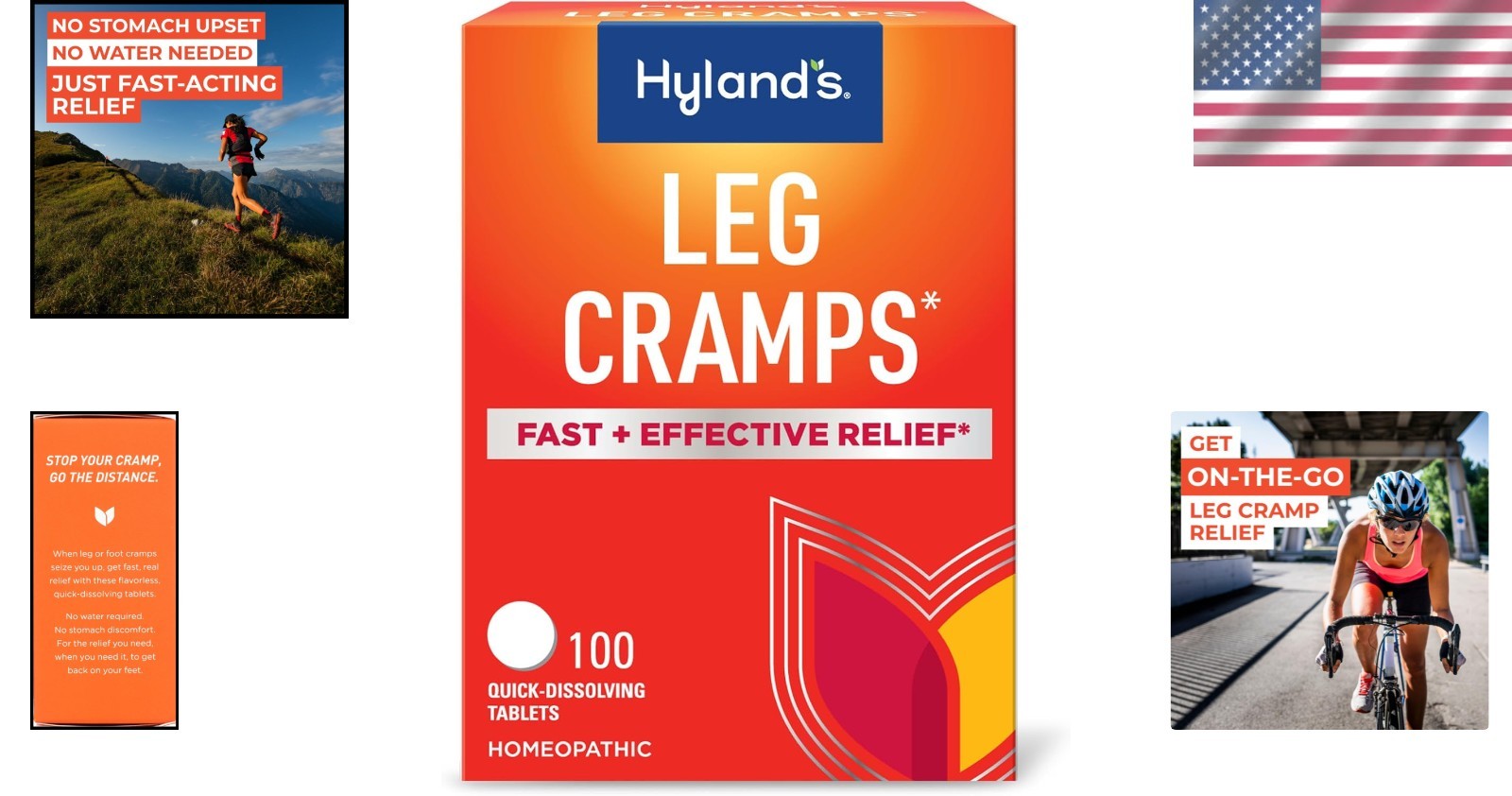 Hyland’s Leg Cramps Quick Dissolving Tablets Natural Pain Relief No Flavor ..