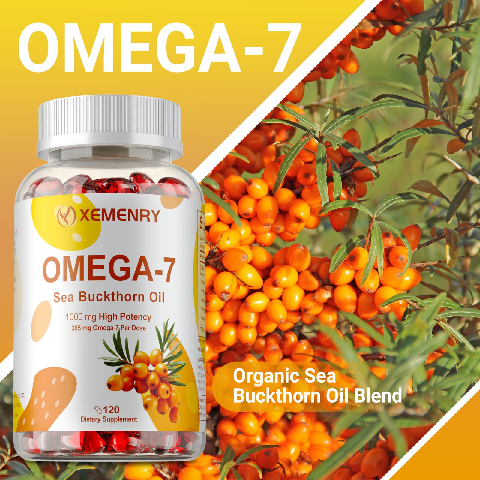 Omega-7 Sea Buckthorn Oil – Antioxidants, Skin, Cardiovascular, Vaginal Health