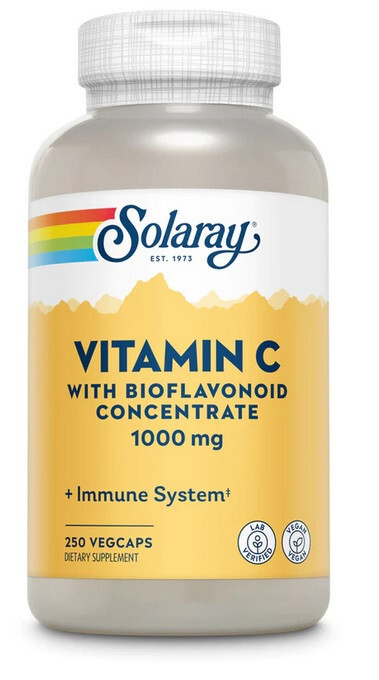 Solaray – Vitamin C with Bioflavonoid Concentrate 1000 mg. – 250 VegCaps