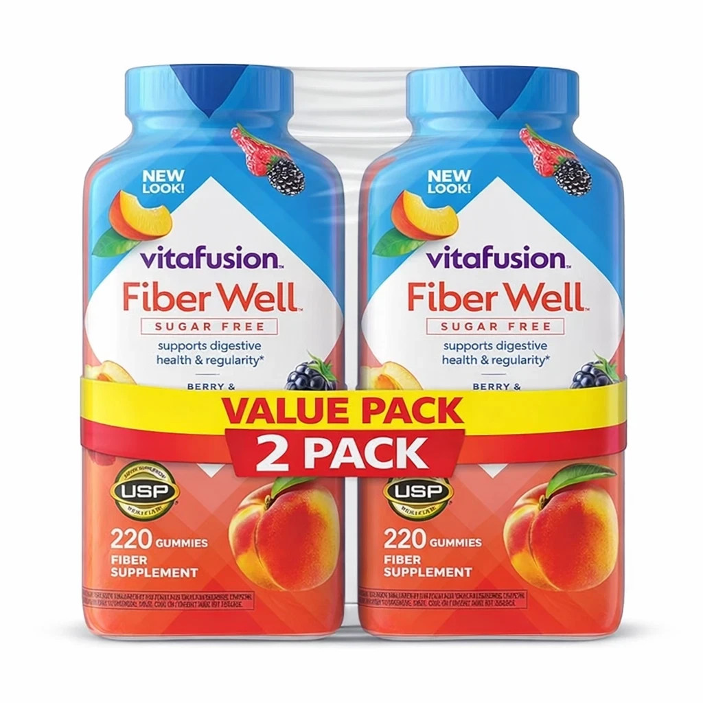 2 PACK – Vitafusion Fiber Well Gummies (220 ct.) {Total 440 Gummies}