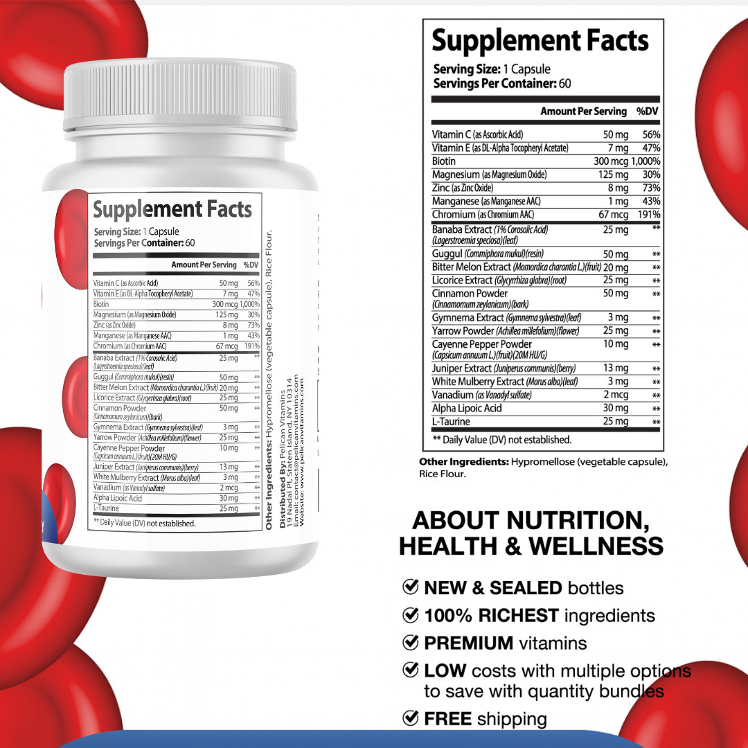 GlucoGen- Blood Support- 60 Capsules