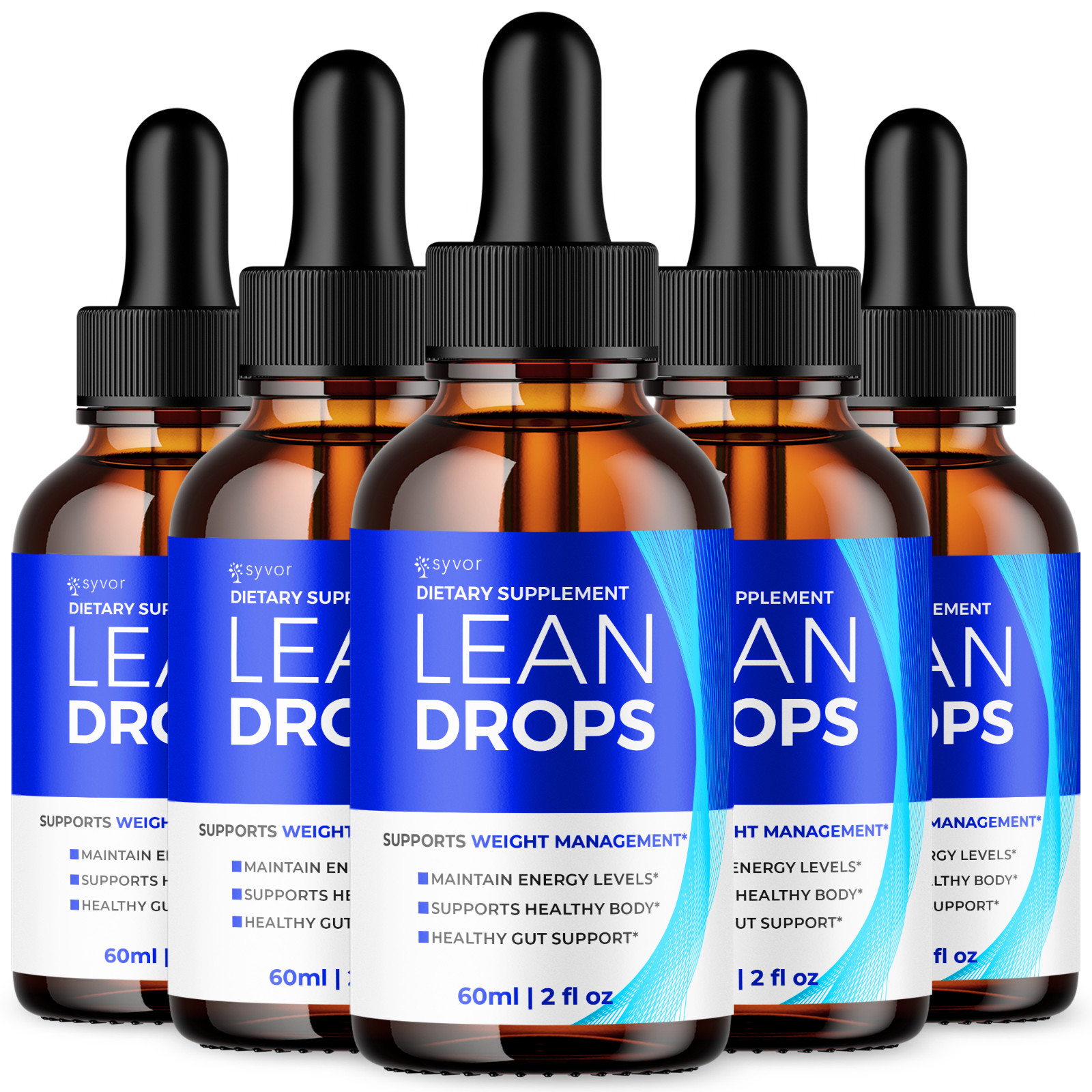 Lean Drops Advanced Health & Fitness Supplement Natural Ingredients (5 Pack)