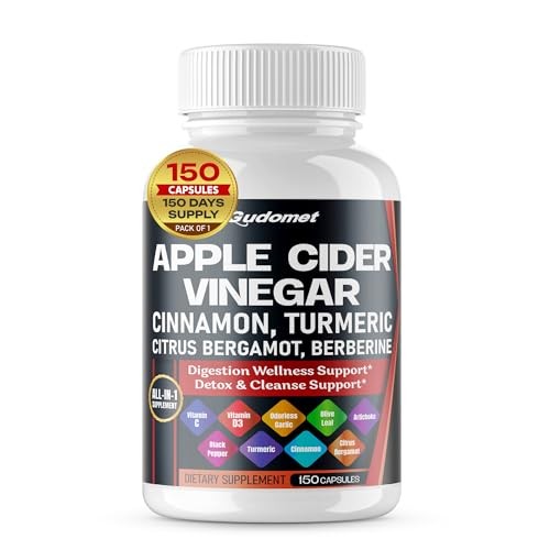 Apple Cider Vinegar Ceylon Cinnamon Turmeric Odorless 150 count (pack of 1)