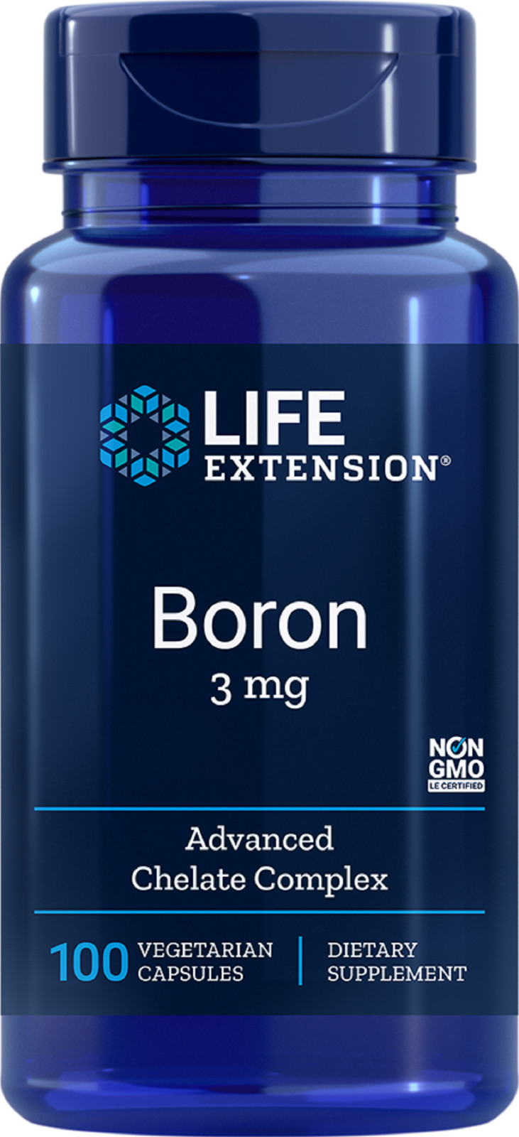 Life Extension Boron 3 mg 100 VegCaps 3-PACK