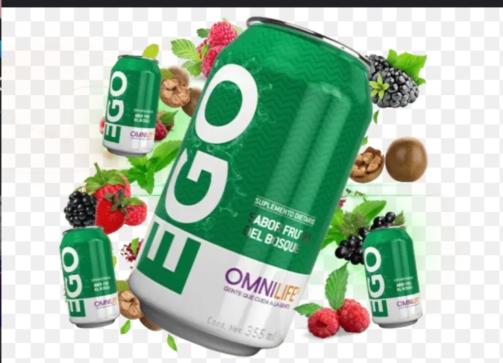 Omnilife Ego Frutas Del Bosque (12 Pack) 355 Milliliter Each Can.Ego Frutas From