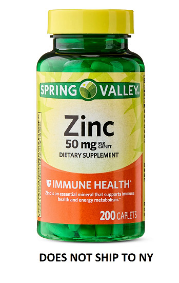 Spring Valley Zinc 50mg Capsule – 200 Count new free shipping