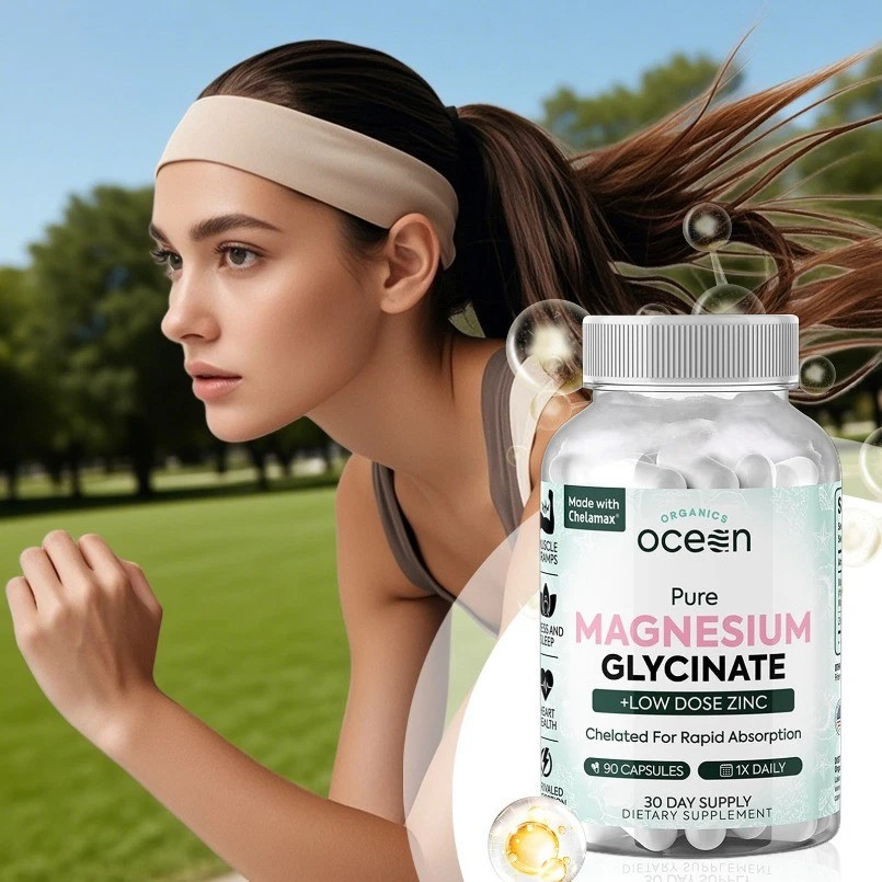 Organics Ocean Pure Magnesium Glycinate Low Dose Zinc Chelated 90 Capsule US ^