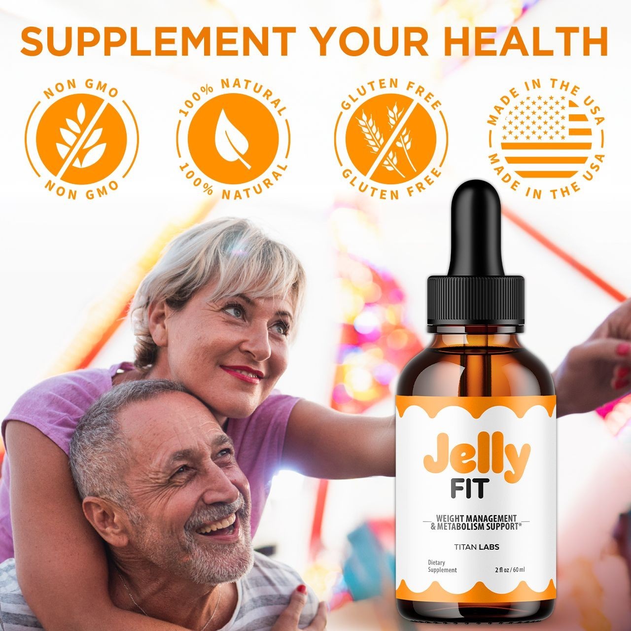 (1 Pack) Jelly Fit Drops Advanced Health & Fitness Formula JellyFit 30 Servings