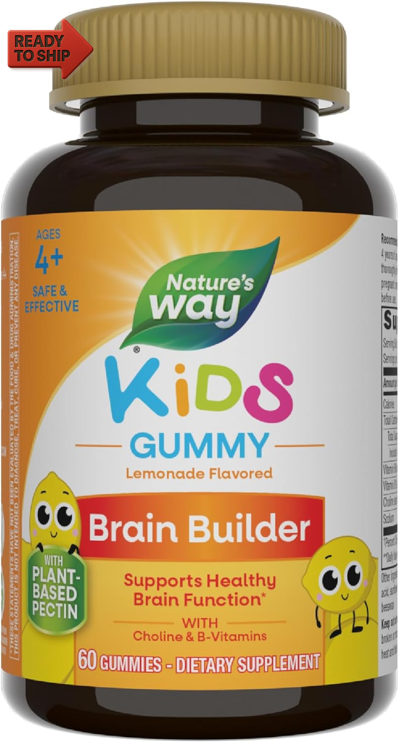 Nature’S Way Kids Brain Supplement Gummies, Supports Healthy Brain Function*, Le