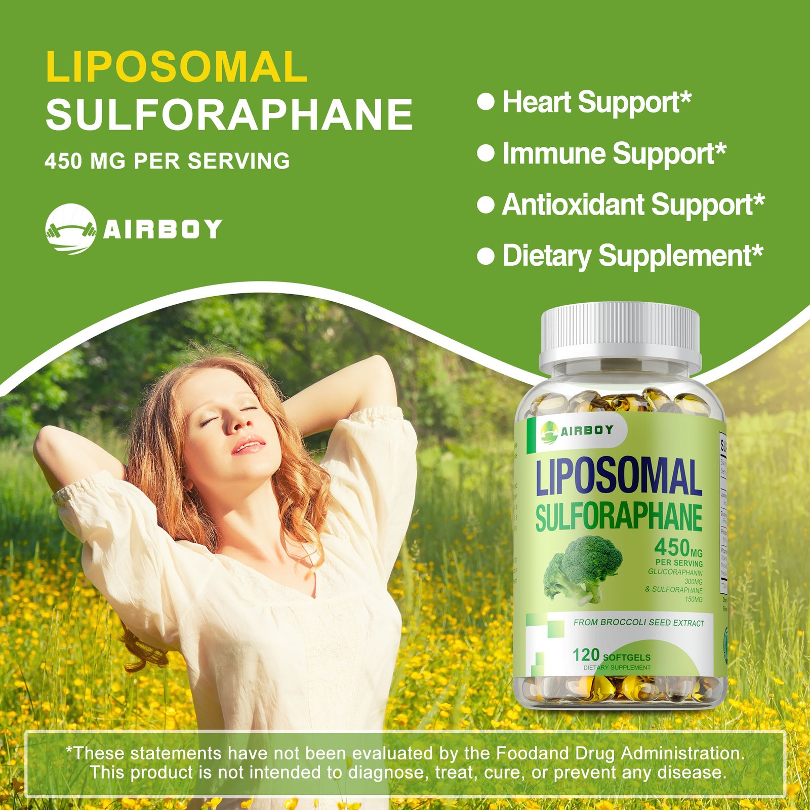 Liposomal Sulforaphane – Ultimate Antioxidant Power, Liver Healt-glucosamine