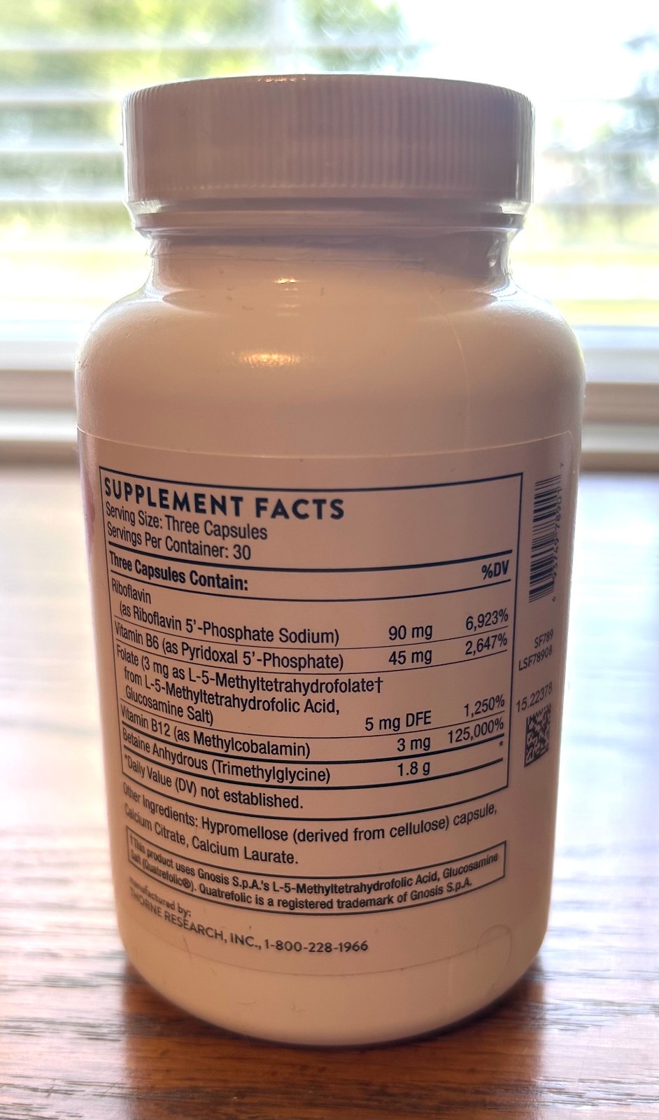 Thorne Methyl-Guard Plus – 90 Capsules – Expiration Date: 01/2027
