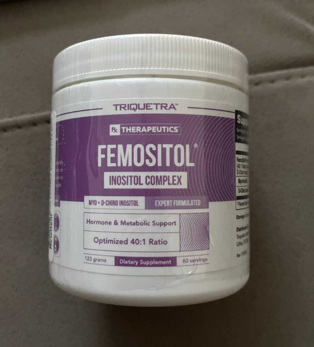 Inositol Supplement Powder Myo-Inositol & D-Chiro Inositol Complex 60 Servings