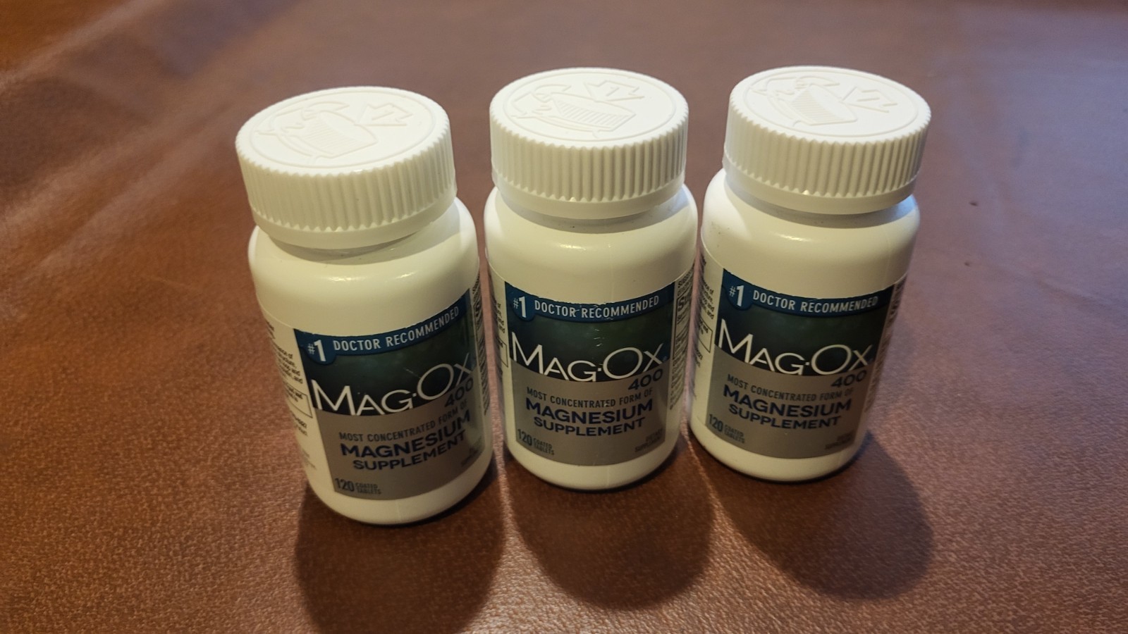 LOT OF 3 BOTTLES Mag oX Magnesium 400 supplement 09/2027 MAGOX NEW SEALED