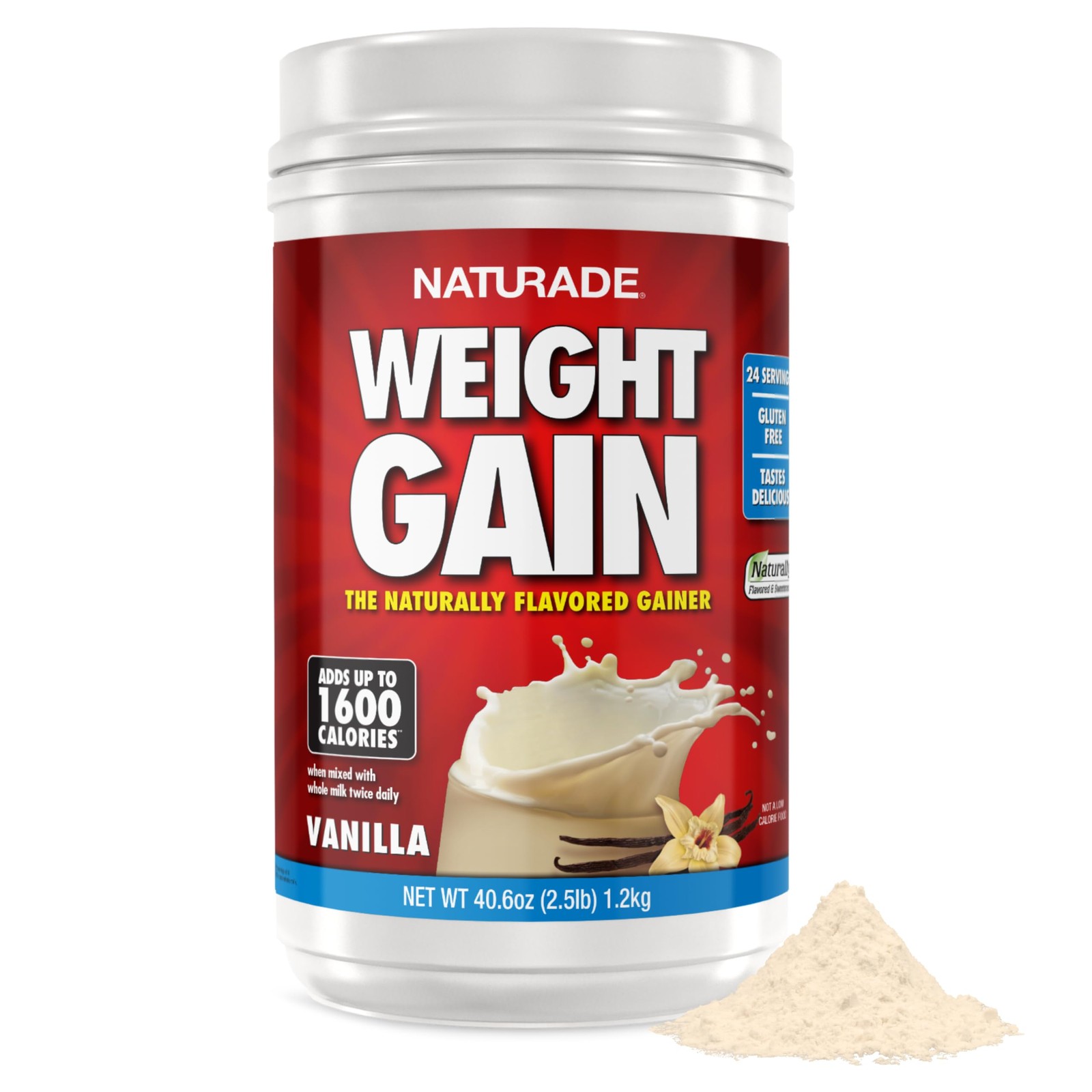 Naturade Weight Gain Nutrition Drink Mix for Healthy Weight Support, Balanced…