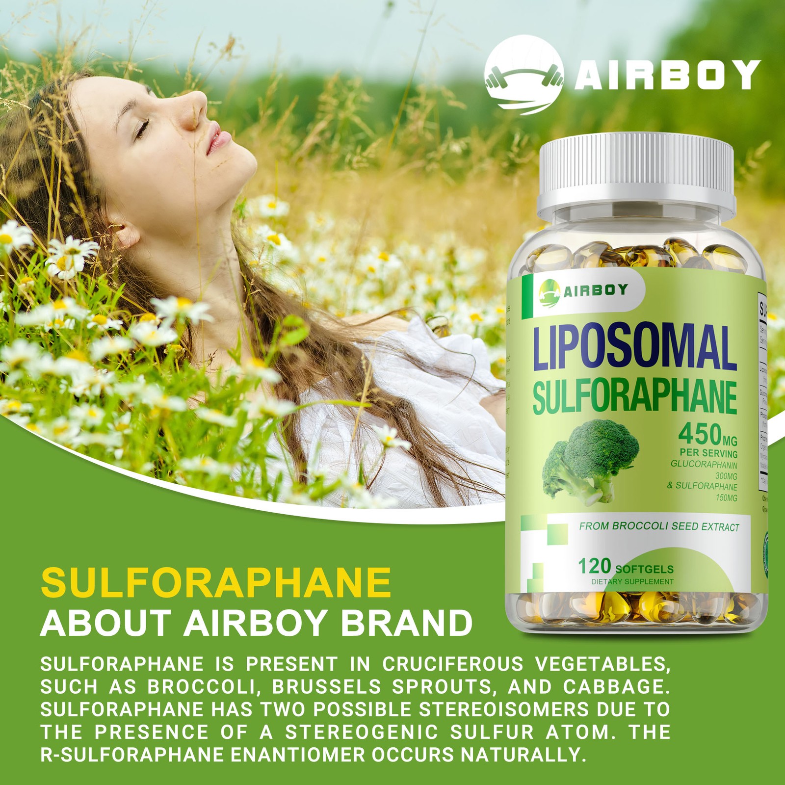 Liposomal Sulforaphane – Ultimate Antioxidant Power, Liver Healt-glucosamine