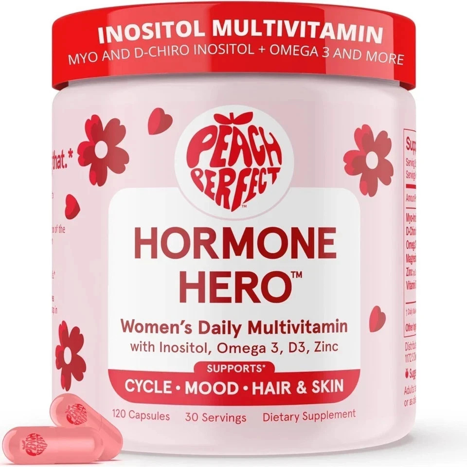 Peach Perfect Inositol Multivitamin Capsules – Myo-Inositol D-Chiro