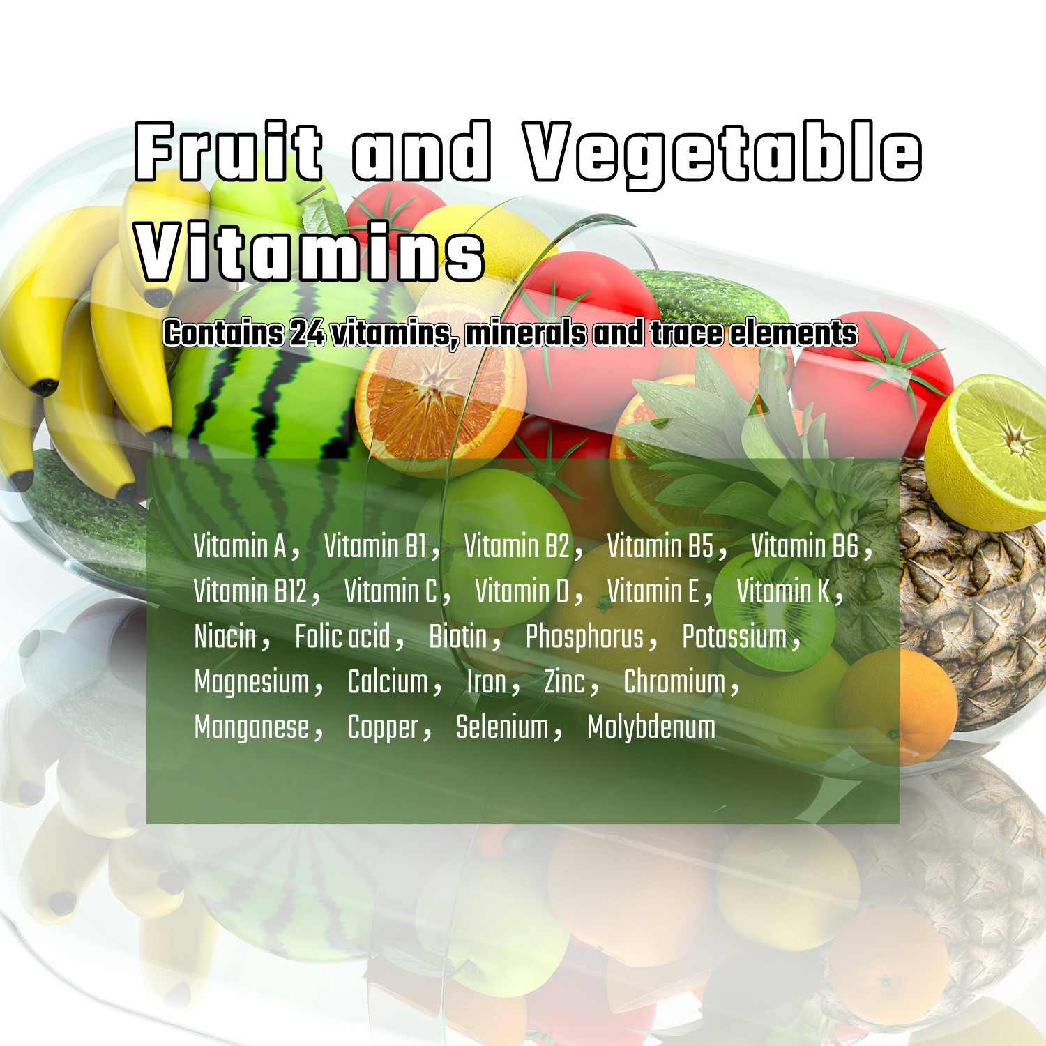 Fruits and Veggies Supplement,36 Fruits & Vegetables Support,120 Capsules