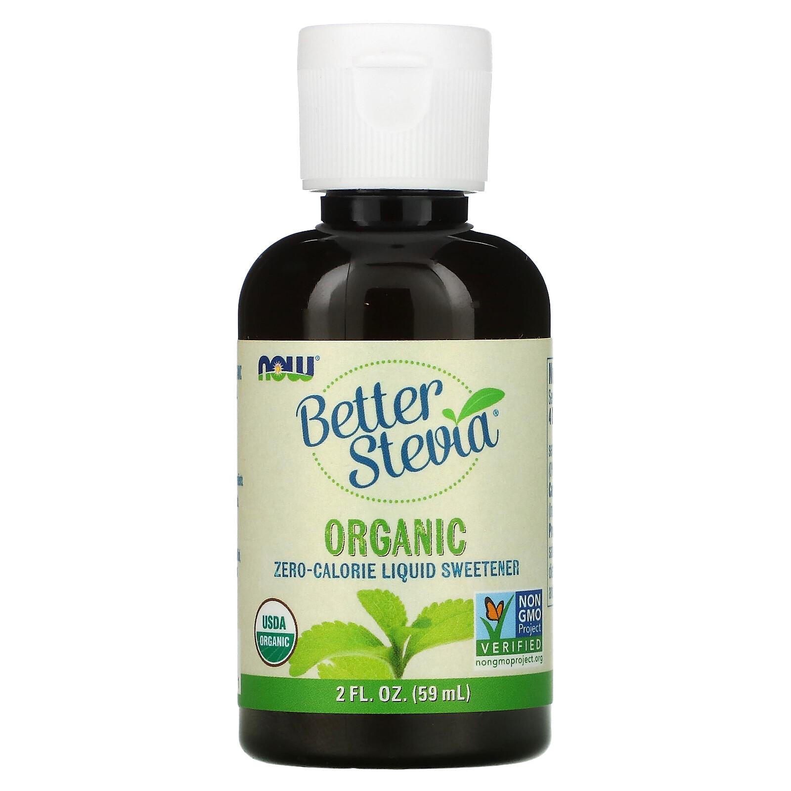Organic Better Stevia, Zero-Calorie Liquid Sweetener, 2 fl oz (59 ml)