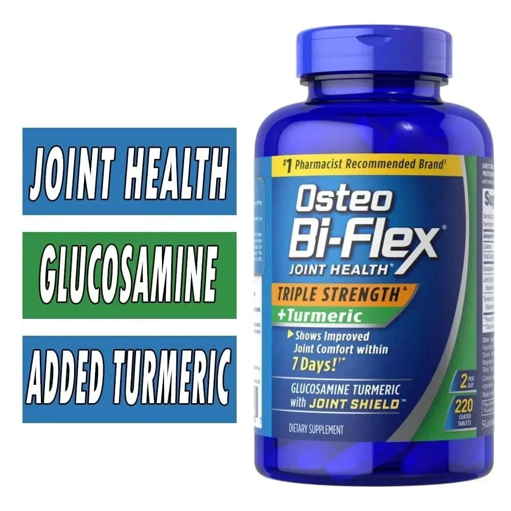 Osteo Bi-Flex Triple Strength with TURMERIC 220 ct / NEW / Exp 2028